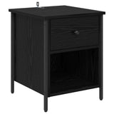 Bedside Cabinet 2 pcs Black Oak 40 x 42 x 50 cm Engineered Wood 881851