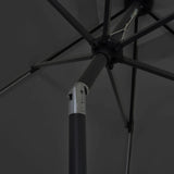 Garden Parasol with LED Lights and Aluminium Pole 300 cm Anthracite 47362