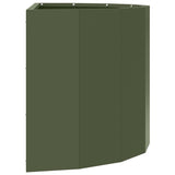 Planter Olive Green 60 x 30 x 35 cm Steel 883699
