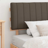 Bed Frame with Upholstered Headboard Taupe 100 x 200 cm 877512