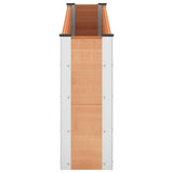 Garden Raised Bed Brown 200 x 30 x 72 cm WPC and Aluminium 42039031