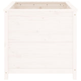 Garden Planter White 82.5x82.5x78 cm Solid Wood Pine 825304