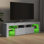 ZNTS TV Cabinet with LED Lights Concrete Grey 140x36.5x40 cm 804368