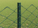 Chain Link Fence with Post 10 x 1.2 m PVC-Coated Steel 3336241
