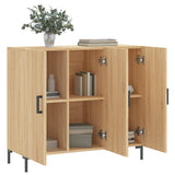 Sideboard Sonoma Oak 90x34x80 cm Engineered Wood 828111