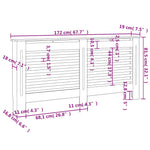 Radiator Cover White 172x19x81.5 cm MDF 284322