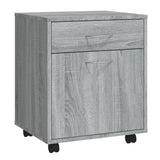 Rolling Cabinet Grey Sonoma 45x38x54 cm Engineered Wood 815964
