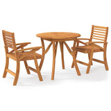 Garden Dining Set Brown Solid acacia wood Medium Durable 3156854