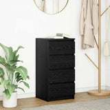 Sideboard Black Oak 37.5x35x76 cm Engineered Wood 861752