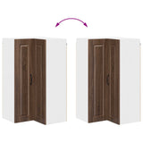 Wall Corner Cabinet PORTO Brown Oak 57 x 57 x 100 cm 885522