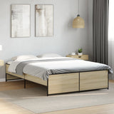 Bed Frame without Mattress Sonoma Oak 120x200 cm 3279893