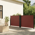 Retractable Side Awning Brown 120x1200 cm 4004794