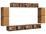 TV Cabinet 8 pcs Smoked Oak 3409146
