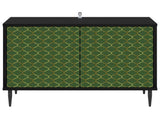TV Cabinet GELEEN 69 x 33 x 50.5 cm Black Oak Engineered Wood 8007011