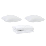 Duvet with Pillow 3 pcs White Microfiber 3377719