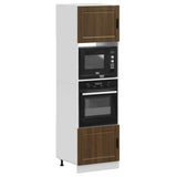 Oven Cabinets 2 pcs Porto Brown Oak Engineered Wood 3315058
