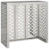 Air Conditioner Cover Silver 110 x 50 x 105 cm Stainless steel 865915