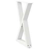 Dining Table Legs 2 pcs White 60x cm Steel 4012721