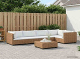 6 pcs Rattan Lounge Set with Cushions GENDT Natural Rattan 3429854
