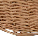 Firewood Basket with Carrying Handles 78x54x34 cm Natural Willow 286983