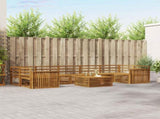 Outdoor Sofa Set 8 pcs Natural Solid Acacia Wood 3373174