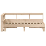 Bookcase Bed without Mattress 75x190cm Solid Wood Pine 3324562