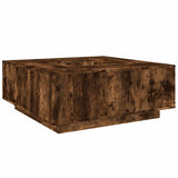 Coffee Table Smoked Oak 100x100x40 cm Engineered Wood 3284053