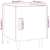 Bedside Cabinets 2 pcs White Engineered Wood 812043