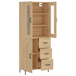 Highboard Sonoma Oak 69.5x34x180 cm Engineered Wood 3198660