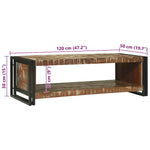 Coffee Table Brown 120 x 50 x 38 cm Solid reclaimed wood 4104714