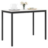Bar Table White 140 x 80 x 105 cm Solid Pine Wood 892808