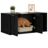 Cat Crate Furniture Black Oak 100 x 49 x 45 cm Engineered Wood 8014752