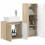 Bathroom Furniture Set 2 pcs Sonoma Oak 33 x 34.5 x 100 cm 3406125