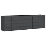 Wheelie Bin Storage for 6 Bins Anthracite 408 x 77.5 x 121.5 cm 3394777