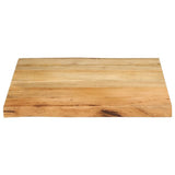 Table Top 60x60x2.5 cm Live Edge Solid Wood Mango 370714