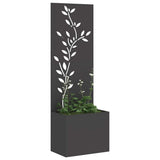 Garden Privacy Screen Black 50 x 32 x 150 cm Cold-rolled steel 876476