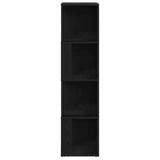 Corner Shelves Black Oak 33 x 33 x 132 cm Engineered Wood 862692