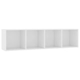 800261 Book Cabinet/TV Cabinet White 143x30x36 cm