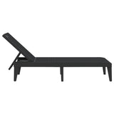 Sun Lounger Anthracite Polypropylene 186x60x29 cm 364221