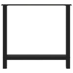 ZNTS Coffee Table Legs Black 2 pcs 70x cm Steel 4013308