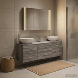 Bathroom Furniture Set 4 pcs Grey Sonoma 3406948