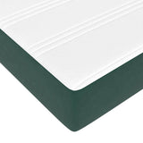 Box Spring Bed with Mattress Dark Green 80 x 220 cm Fabric 3398770