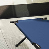 Folding Camping Bed Folding Manual Blue Oxford fabric 42003174