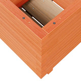 Garden Planter Wax Brown 50x50x49.5 cm Solid Wood Pine 3282516