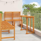 Garden Bistro Set 5 pcs Brown Solid Acacia Wood 3328698