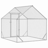 Chicken Cage Silver 200 x 170 x 177 cm Galvanised Steel 42023409
