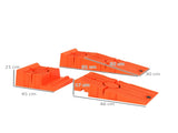 2 Pieces Car Ramps Heavy Duty 2.5 Ton Motorhome Levelling Ramps, Plastic Garage Workshop Car Lift, T3398P349493