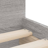 Bed Frame with Drawers without Mattress Grey Sonoma 90x190 cm Single 3207383