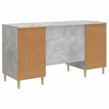 Desk Concrete Grey Engineered Wood 142.5 x 50 x 75 cm 3414615