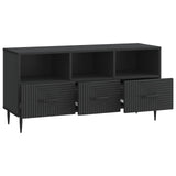TV Cabinet with Drawer Black 102 x 34.5 x 50 cm Engineered Wood 894906